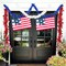 3 Pcs 50 Ft 4th of July Patriotic Garland Tinsel Stars Garland Decorations for Memorial Day 4th of July Outdoor Home Holiday Decor Blue, Red, White